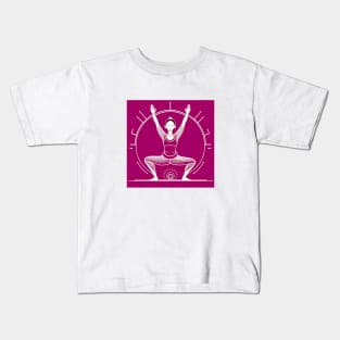 yoga health fitness and motivation Kids T-Shirt